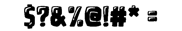 Bubble Smash Regular Font OTHER CHARS