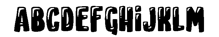 Bubble Smash Regular Font UPPERCASE