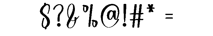 Bubble Smile Font OTHER CHARS