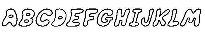 Bubble Soda Italic Font UPPERCASE