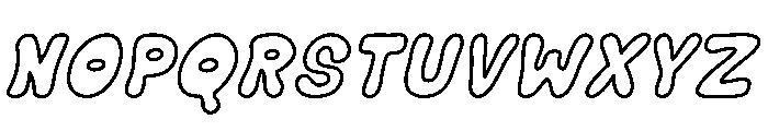 Bubble Soda Italic Font UPPERCASE