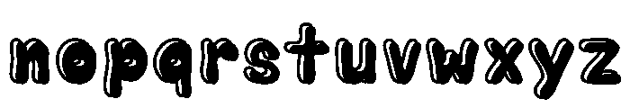 Bubble Soda Outline Shadow Font LOWERCASE