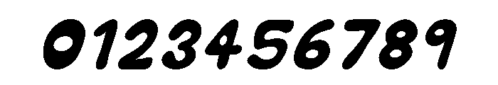 Bubble Soda Solid Italic Font OTHER CHARS