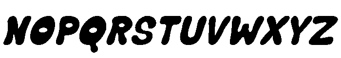 Bubble Soda Solid Italic Font UPPERCASE