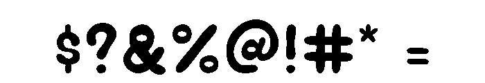 Bubble Soda Solid Font OTHER CHARS