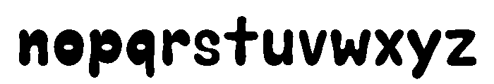 Bubble Soda Solid Font LOWERCASE