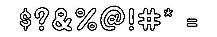 Bubble Soda Font OTHER CHARS