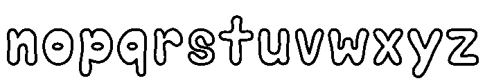 Bubble Soda Font LOWERCASE