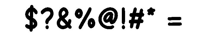 Bubble Sprinkles Font OTHER CHARS