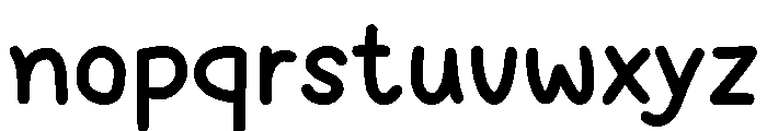Bubble Sprinkles Font LOWERCASE
