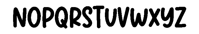 Bubble Sprout Font UPPERCASE