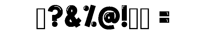 Bubble Squash Regular Font OTHER CHARS