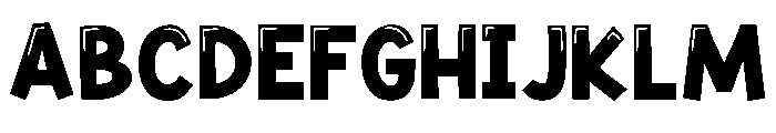 Bubble Squash Regular Font UPPERCASE