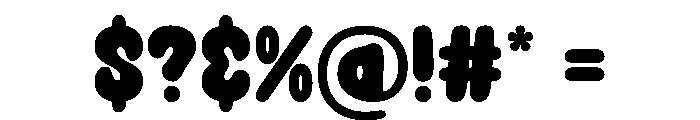 Bubble Stories Regular Font OTHER CHARS