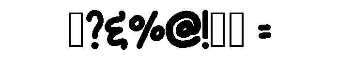 Bubble Valentine Regular Font OTHER CHARS