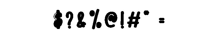 Bubble Winter Font OTHER CHARS