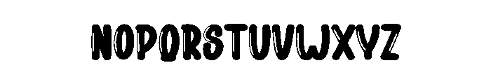 Bubble Winter Font LOWERCASE