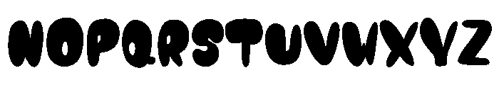 Bubble lemon bold Font UPPERCASE