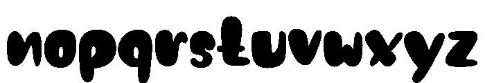 Bubble lemon bold Font LOWERCASE