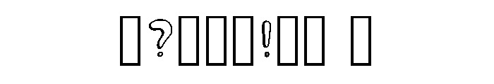 Bubble_style Regular Font OTHER CHARS