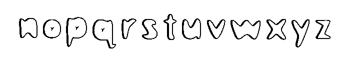 Bubble_style Regular Font LOWERCASE