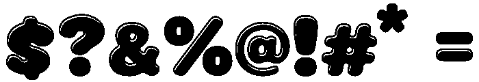 BubbleGlossBlack Font OTHER CHARS