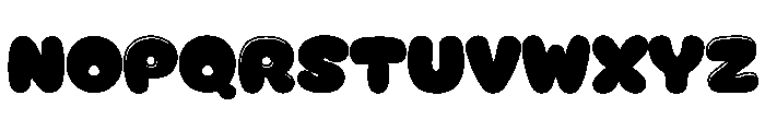 BubbleGlossBlack Font UPPERCASE