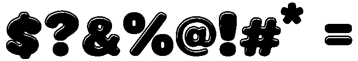 BubbleGlossBlue Font OTHER CHARS