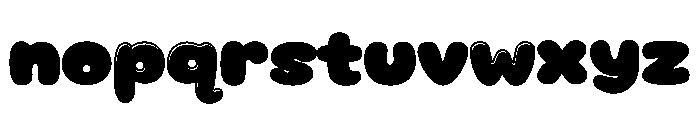 BubbleGlossMidnight Font LOWERCASE