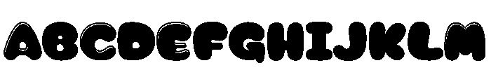 BubbleGlossMint Font UPPERCASE