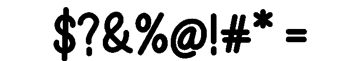 BubbleJoy 5 Font OTHER CHARS
