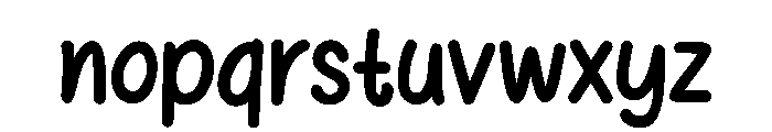 BubbleJoy 5 Font LOWERCASE