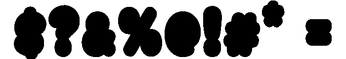 BubbleStarSolid Font OTHER CHARS