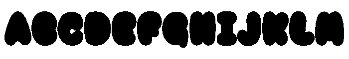 BubbleStarSolid Font UPPERCASE