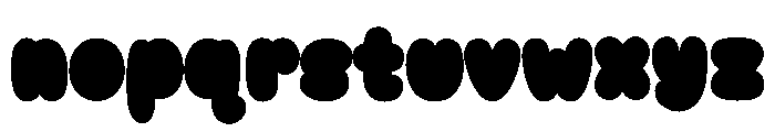 BubbleStarSolid Font LOWERCASE