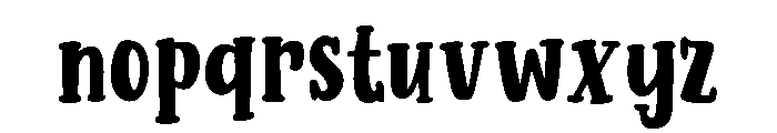BubbleSweety-Regular Font LOWERCASE