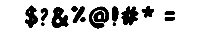 Bubblegum Club Regular Font OTHER CHARS