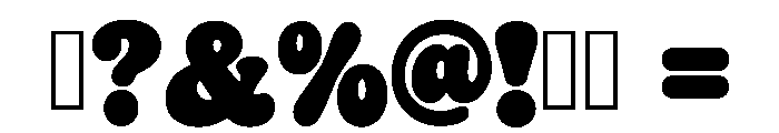 Bubblegum Groove Regular Font OTHER CHARS