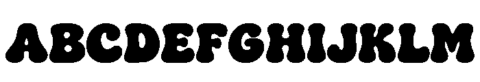 Bubblegum Groove Regular Font UPPERCASE