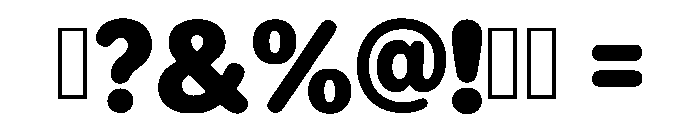 Bubblegum Pop Regular Font OTHER CHARS