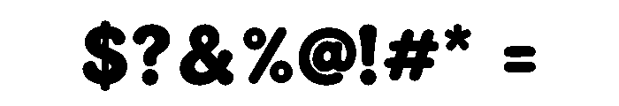 Bubblenox Font OTHER CHARS
