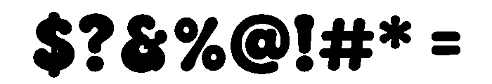 Bubblenza Font OTHER CHARS