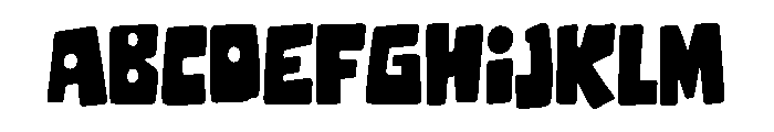 Bubblera Font UPPERCASE