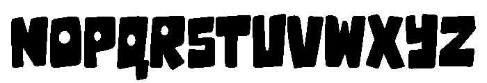 Bubblera Font UPPERCASE