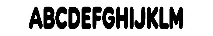 Bubblewave Retro Font UPPERCASE