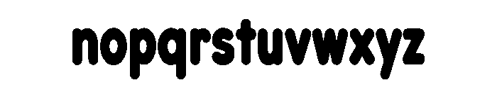 Bubblewave Retro Font LOWERCASE