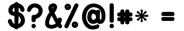 Bubblico Font OTHER CHARS