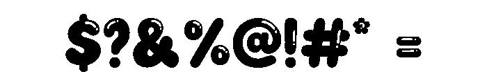 Bubblio Chonkio Shine Font OTHER CHARS
