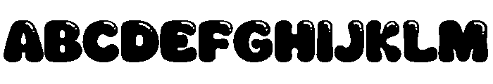 Bubblio Chonkio Shine Font UPPERCASE