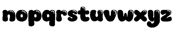 Bubblio Chonkio Shine Font LOWERCASE